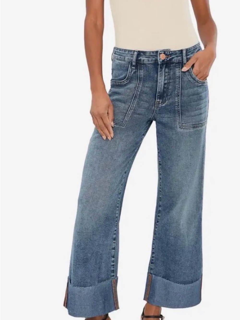 Kut from the Kloth “Meg” Ankle Crop Jeans
